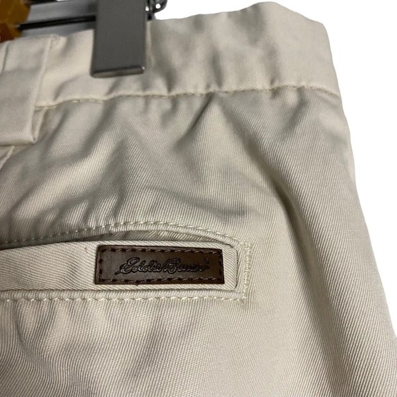 Eddie Bauer Men's Light Tan Straight Leg Chino Pants - Picture 7 of 11